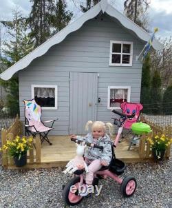 28 Toddler Girl Reborn Baby Doll Painted Kit Hand-Rooted Hair DIY Toy Kids Gift