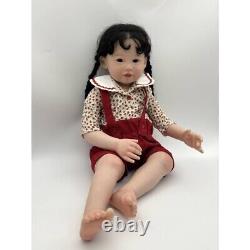 28in Artist Finished Reborn Baby Doll Soft Cloth Body Toddler Girl Real Picture