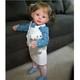 28in Finished Reborn Baby Dolls With Hand-Rooted Hair Toddler Girl Handmade Gift