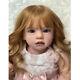 28in Reborn Toddler Girl Realistic Finished Baby Doll Cloth Body Curly Hair Toy