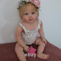 28inch Artist Painted Lifelike Reborn Baby Doll Rooted Red Hair Toddler Girl Toy