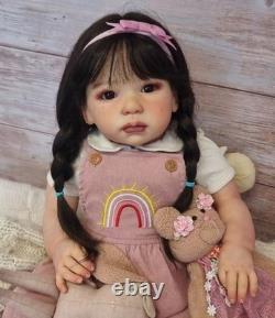 28inch Pretty Toddler Girl Lifelike Reborn Baby Doll Rebornlove Collect Toy Gift