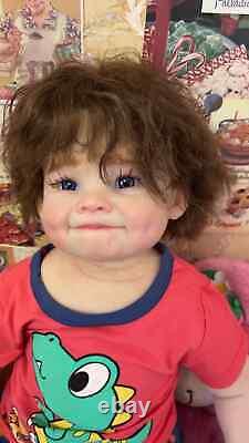 28inch Reborn Baby Doll Already Finished Toddler Hand-Rooted Hair Boy Girl Dolls