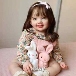 28inch Toddler Girl Reborn Doll Cammi Lifelike Baby 3D Skin Handmade Toys Gift