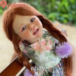 29 Reborn Doll Toddler Girl Lifelike Finished Hand-rooted Hair Straight Legs