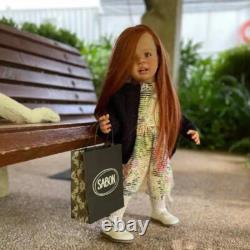 29 Reborn Doll Toddler Girl Lifelike Finished Hand-rooted Hair Straight Legs