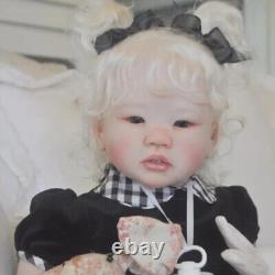 29in Reborn Baby Dolls Realistic Newborn Girl Doll Soft Vinyl Body Handmade Toys