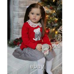 30 Artist Finished Huge Reborn Baby Doll Hand-Rooted Hair Toddler Handmade Toy