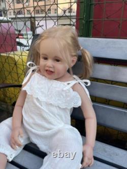 30 Hand-Rooted Hair Reborn Baby Doll Huge Toddler Girl Artist Finished Doll Toy