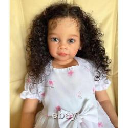 30 Inch Already Finished Reborn Baby with Hand-Rooted Hair Doll Soft Cloth Body