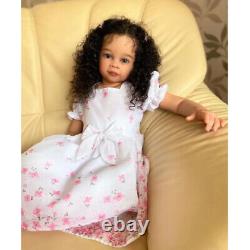 30 Inch Already Finished Reborn Baby with Hand-Rooted Hair Doll Soft Cloth Body