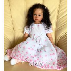 30 Inch Reborn Baby Doll with Hand-Rooted Curly Hair Already Finished Doll Gift