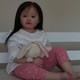 30 Reborn Baby Doll Hand-Rooted Hair Finished Toddler Girl Cloth Body Handmade
