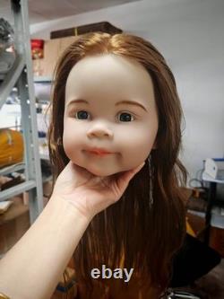 30 Reborn Baby Doll Painted Kit Toddler Girl Rooted Long Hair DIY Xmas Gift Toy