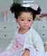 30 Reborn Baby Girl Doll Painted Kit DIY Hand-Rooted Hair Dark Skin African Toy