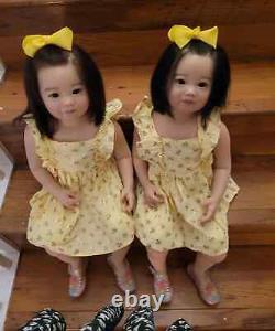 30in Finished Reborn Toddler Girl Doll Rooted Hair Handmade Dolls Lifelike Toys
