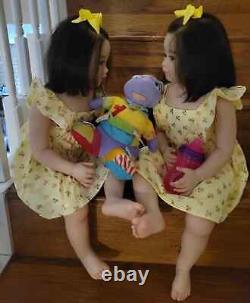 30in Finished Reborn Toddler Girl Doll Rooted Hair Handmade Dolls Lifelike Toys