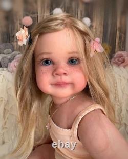 30in Fully Assembled Toddler Girl Reborn Baby Doll Painted Collect DIY Toy Gifts