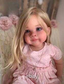 30in Fully Assembled Toddler Girl Reborn Baby Doll Painted Collect DIY Toy Gifts
