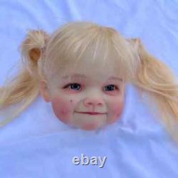 30inch Artist Finished Reborn Baby Doll Hand-Rooted Blonde Hair with Cloth Body