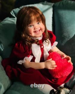 30inch Sweet Girl Reborn Doll Painetd Toddler Handmade Toy Rebornlove Reborndoll