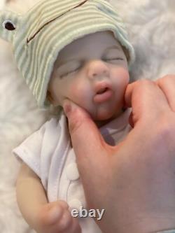 33cm LouLou Solid Silicone Reborn Baby Doll Can Open Mouth Washable Kid's Gift