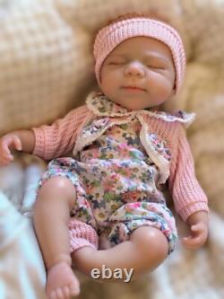 33cm Pascale Full Body Silicone Reborn Doll Newborn Girl Open Mouth Soft Touch