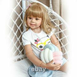 39 Reborn Toddler Dolls Girl Huge Standing Full Vinyl Body Reborn Baby Lifelike