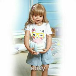 39 Reborn Toddler Dolls Girl Huge Standing Full Vinyl Body Reborn Baby Lifelike