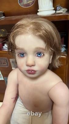 40 Lifelike Reborn Dolls Toddler Boy Aloenka Painted Kit Rooted Short Hair Gift