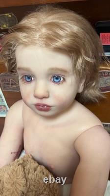 40 Lifelike Reborn Dolls Toddler Boy Aloenka Painted Kit Rooted Short Hair Gift