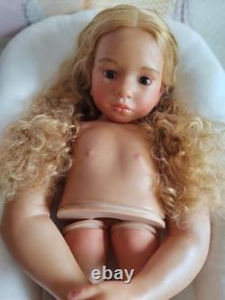40'' Painted Toddler Girl Reborn Doll Kit Aloenka Rooted Hair with Cloth Body