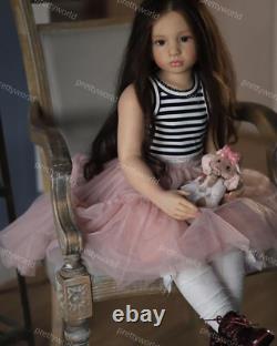 40 Reborn Baby Doll Girl Toddler Painted Kit DIY Toy With Cloth Body Connectors