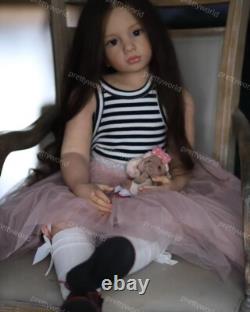 40 Reborn Baby Doll Girl Toddler Painted Kit DIY Toy With Cloth Body Connectors