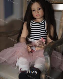 40 Reborn Baby Doll Girl Toddler Painted Kit DIY Toy With Cloth Body Connectors