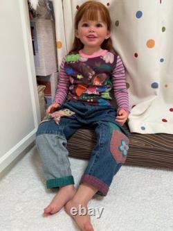 40 Reborn Baby Dolls Rooted Hair Painted Kit/Finished Toddler Girl Collect Toys