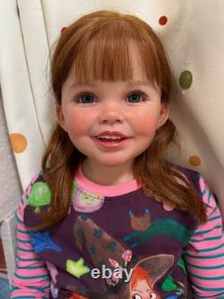 40 Reborn Baby Dolls Rooted Hair Painted Kit/Finished Toddler Girl Collect Toys