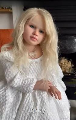 40 Reborn Baby Girl Doll Painted Toddler Handmade Toy Gift Collectible Art Doll