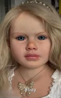 40 Reborn Baby Girl Doll Painted Toddler Handmade Toy Gift Collectible Art Doll