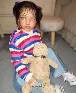 40in Realistic Painted Reborn Doll Kit Toddler Girl Rooted Hair Kids Womens Gift 40in Realistic Painted Reborn Doll Kit Toddler Girl Rooted Hair Kids Womens Gift