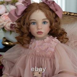 40inch Artist Painted Reborn Doll Kits Aloenka Lifelike Toddler Girl Rooted Hair