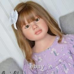 40inch Huge Size Toddler Painted Reborn Doll Kit Girl Rooted Hair Handmade Gifts