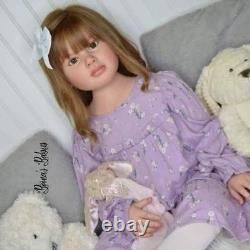 40inch Huge Size Toddler Painted Reborn Doll Kit Girl Rooted Hair Handmade Gifts