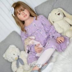 40inch Huge Size Toddler Painted Reborn Doll Kit Girl Rooted Hair Handmade Gifts