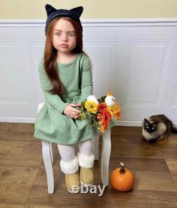 40inch Realistic Toddler Girl Reborn Dolls Aloenka Painted Kit With Cloth Body