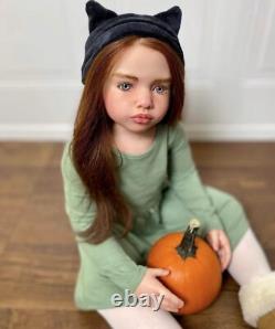 40inch Realistic Toddler Girl Reborn Dolls Aloenka Painted Kit With Cloth Body