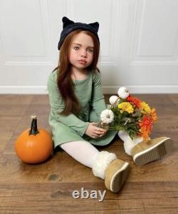 40inch Realistic Toddler Girl Reborn Dolls Aloenka Painted Kit With Cloth Body