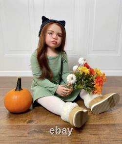 40inch Realistic Toddler Girl Reborn Dolls Aloenka Painted Kit With Cloth Body