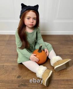 40inch Realistic Toddler Girl Reborn Dolls Aloenka Painted Kit With Cloth Body