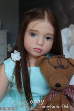 40inch Toddler Girl Reborn Dolls Aloenka Painted Kit With Cloth Body Rooted Hair